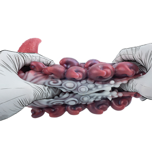 Alien Clamping <b>Masturbator</b> with 10modes Vibration Tentacle Silicone semi-enclosed pearl channel Pocket Pussy Male Penis Grinder - Product Image 3