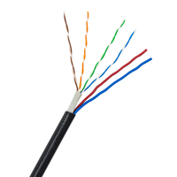 Kabel Ethernet komputer Cat 5e kabel Lan 300m kualitas tinggi luar ruangan 4 pasang Cat5e LAN kabel dengan kabel daya