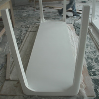 Ensemble de table à manger moderne personnalisé de haute qualité en matériau Corian imperméable pour la salle à manger