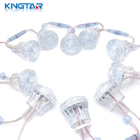 Kingtar 56mm RGB LED Point Lights 24V Couleurs changeantes IP66 Étanche CRI85 Corps de lampe en PC Cabochon pour Parc à Thème Garantie 1 an