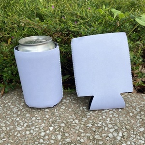 Porta Latas Personalizado con Logotipo, Funda de Neopreno Blanca para Latas de Cerveza, Porta Botellas para Bodas, Porta Latas Personalizable - Product Image 1