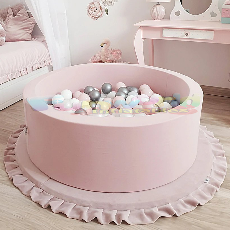 Commercial grade kids play area custom soft play indoor playground equipments round ball pit