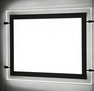 Insegna Luminosa LED A3 A4 Bifacciale in Cristallo per Pubblicità, Espositore LED da Vetrina per Agenzie Immobiliari - Product Image 5