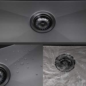 Black Drop In Gunmetal Black RV Lavandería Utilidad Montaje superior Calibre <span class=keywords><strong>16</strong></span> Acero inoxidable Tazón único Fregadero de cocina pequeño profundo - Product Image 4