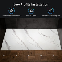 Basis Shower SMC Profil Rendah Modern Grosir 48x32 Komposit untuk Penggunaan Hotel Bersertifikasi CE ISO