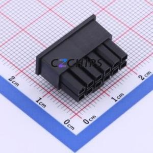 HC-MX3.0-2*6Y Housing (Wire-to-Board / Wire-to-Wire) P=3mm Connector 2x6P 3mm Micro-Fit (MX 3.0) 3mm - Product Image 2