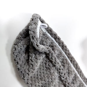 ヘアターバンタオル吸収性速乾性ソフトワッフルマイクロファイバードライラップ - Product Image 5