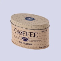 Boîte en métal ovale personnalisée pour biscuits/aliments/café, prix usine, 20 ans d'expérience, conception sur mesure