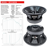 Subwoofer haute puissance de 21 pouces 8000W avec un assemblage à double aimant de 380 mm et une bobine vocale de 8 pouces, adapté à une utilisation sur scène.