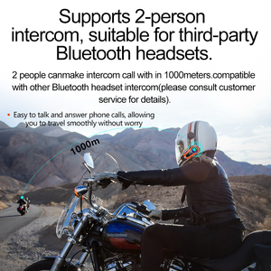 AI sesli asistanı ile 2 binici interkom için motosiklet kask <span class=keywords><strong>Bluetooth</strong></span> kulaklık Q08 2X - Product Image 3
