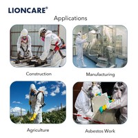 Combinaison de protection jetable CAT III Type 5/6 SMS antistatique pour la peinture industrielle et la manipulation de l'amiante