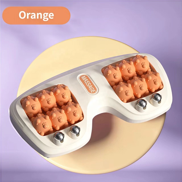 A Foot Massager Designed with cat Claws, Using Four Rows of Rollers for Home Relaxation and Foot Muscle Care