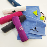 Personnalisation en gros de serviettes 100% coton des usines chinoises forte absorption d'eau pour les gymnases/yoga/coton de voyage en plein air
