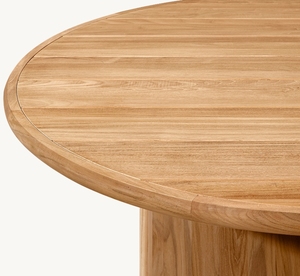 Mesa de comedor redonda <span class=keywords><strong>Palma</strong></span> Teak para exteriores, mesa de comedor de teca con juego de sillas, muebles de teca - Product Image 2