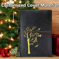 Carnet A5 multifonctionnel personnalisé à feuilles mobiles, reliure spirale, inserts amovibles, 6 trous, couverture rigide en cuir PU, idéal pour un usage cadeau