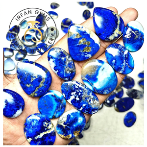 AAA Grade Afghanite pierre précieuse en vrac Cabochons bleus de haute qualité Afghanite naturelle taille libre mélange forme pour la fabrication de bijoux pierre - Product Image 2