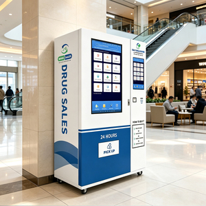 Factory Price Custom 43"+32" Dual Screen Medicine Vending Machine Support Sdk Mdb Dex Protocol Smart Touch Screen Pharmacy Kiosk - Product Image 1