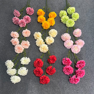 Artificial Carnations Mixed Colors <b>Silk</b> <b>Flower</b> Wedding Decor Home Decoration Photography Props - Product Image 2