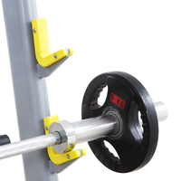 Rak Squat Heavy Duty dengan J-Hook Multi Posisi dan Pengaman untuk Gym Rumah dan Komersial