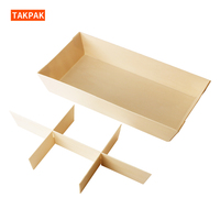 Houten laddervormige voedseltrays, op maat gemaakte sushiboxen met compartimenten