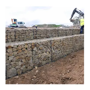 Rockfall jaring perlindungan keranjang Gabion untuk batu kandang mempertahankan dinding keranjang gabion untuk dijual