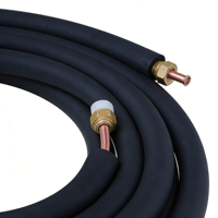 Tuyaux en cuivre isolés en spirale pour la réfrigération, tuyaux en cuivre bon marché de Chine, bobines de chauffage au gaz, tuyaux en cuivre de 5/8 pour climatiseur