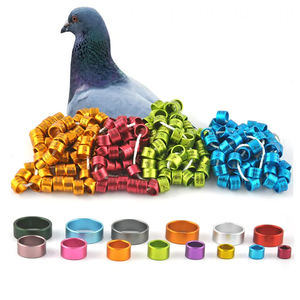 Blauwe Kleur 8Mm 9Mm Vogel Been Band Duif Aluminium Ring - Product Image 3