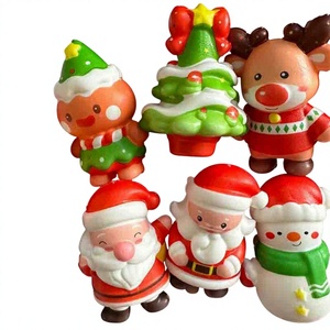 Jouets Squishy de Noël Père Noël Bonhomme de neige Renne Arbre Jouet à presser doux Unisexe 2 à 14 ans Plastique - Product Image 5