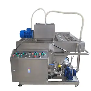 chocolate decorating machine drizzler machine for bar glazing for bread cake