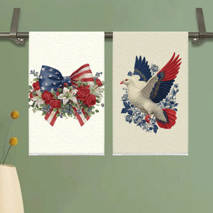 Cross-border digital printing independent daily style household kitchen cleaning towels, dishcloths, <b>tablecloths</b>, decorative - Product Image 2