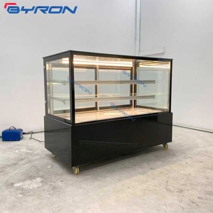 Vitrine <span class=keywords><strong>réfrigérée</strong></span> portable à double vitrage ventilée pour gâteaux, pour usage domestique ou commercial - Product Image 4