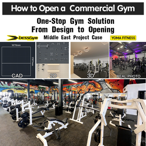 Solution de projet tout-en-un pour salle de sport commerciale en Afrique 130-600 ㎡   Ensemble complet d'équipements de fitness pour l'entraînement de force clé en main - Product Image 3