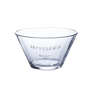 Cuenco de fruta con alfabeto francés europeo para ensalada, Bol transparente para postre, vajilla para comida - Product Image 1