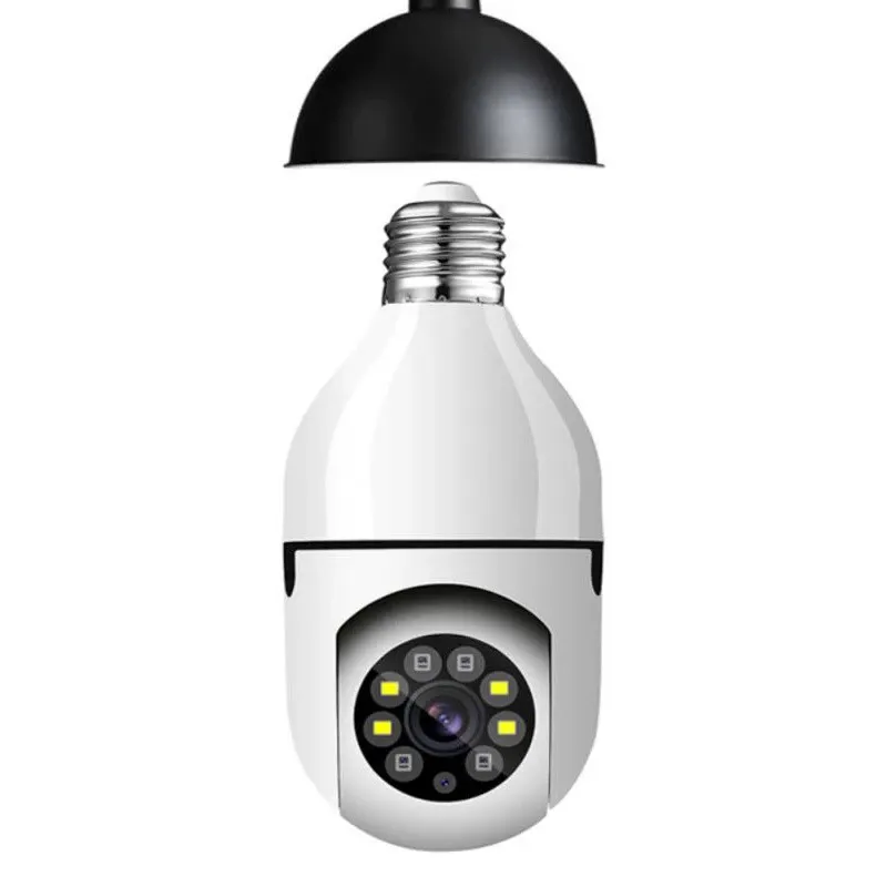JXJ TUYA 355 degree home remote panoramic intelligent HD light bulb surveillance camera IR light contact camera
