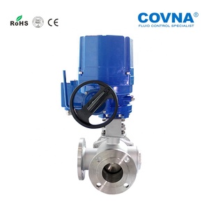 Válvula de Bola de 3 Vías con Brida de Acero Inoxidable SS316 a Prueba de Explosiones COVNA de China - Product Image 2