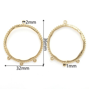 Pendientes de Aro con Forma de Lágrima Irregular en Tono Dorado, Talla Grande, Joyería de Moda para Mujer - Product Image 4