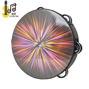 2024 vente chaude percussion instrument de musique en bois radiant réfléchissant tête de tambour laser <span class=keywords><strong>tambourin</strong></span> portable tambour ktv faveurs de fête - Product Image 3