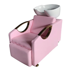 Hot Sale Pink Shampoo Bowls Sink and Chairs Salon Shampoo Bowl and Chair Head Spa Shampoo Chair Saloon - Product Image 3