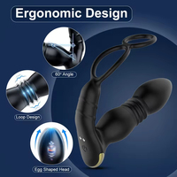 Vibrateur anal à commande par application et télécommande, masseur de prostate avec 2 anneaux vibrants, plug anal, vibrateur point G, jouet pour adultes