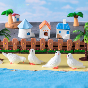 Personalizado Micro paisaje creativo isla paloma Villa casa cocotero <span class=keywords><strong>playa</strong></span> placa paisajismo accesorios Knickknacks - Product Image 1