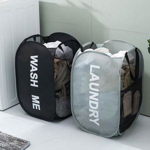 Pop-up Laundry Hamper <b>Collapsible</b> Mesh Clothes <b>Storage</b> Laundry Basket - Product Image 3