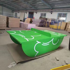 โต๊ะปิงปองรูปทรงเรือสำหรับใช้งานกลางแจ้ง สูง 760 มม. แข็งแรง ทนทาน ใช้ได้กับกีฬาเทเบิลเทนนิส แบดมินตัน เทนนิส เหมาะสำหรับใช้ในชุมชน - Product Image 1