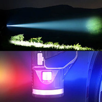 Lampes de poche LED rechargeables haute luminosité Lampes de travail portables rechargées par USB étanches à longue portée avec corps en ABS