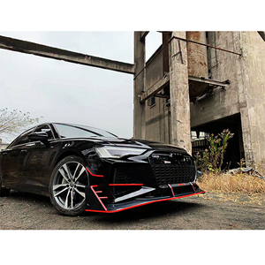 Kit carrosserie automobile pour <span class=keywords><strong>Audi</strong></span> A6 2019 2020 2021 <span class=keywords><strong>2022</strong></span> accessoires mise à niveau vers <span class=keywords><strong>RS6</strong></span> avec calandre en nid d'abeille matériau PP - Product Image 5
