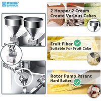 Machine semi-automatique d'épandage de crêpe Mille à la crème pour gâteau à mille couches