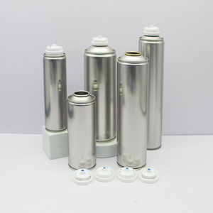 Bombe aérosol vide personnalisée <span class=keywords><strong>de</strong></span> 52 mm <span class=keywords><strong>et</strong></span> 65 mm <span class=keywords><strong>de</strong></span> diamètre pour préparation <span class=keywords><strong>de</strong></span> désodorisant, en métal, avec valve <span class=keywords><strong>et</strong></span> tête <span class=keywords><strong>de</strong></span> pulvérisation métalliques - Product Image 1