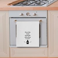 Serviette de cuisine amusante en tissu gaufré avec imprimé humoristique, serviette à main pour la décoration de la maison, cadeau original, prix de gros d'usine