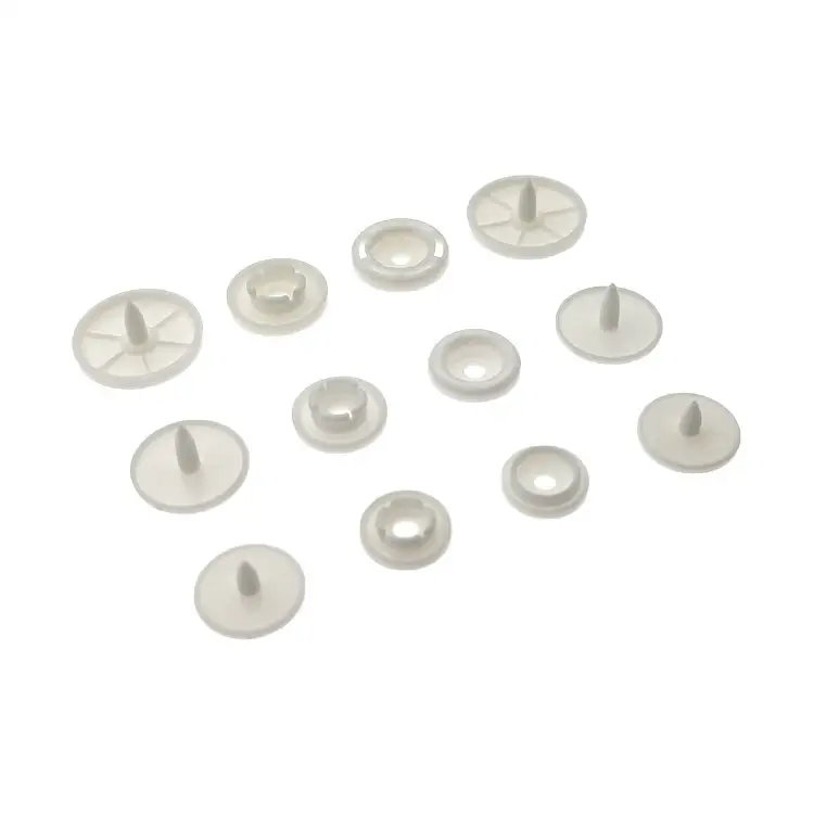 High quality four parts 16L 20L 24L plastic snap fastener T3 T5 T8 plastic snap button