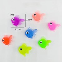Mainan Fidget - Ikan Mas Koki Gel TPR Lembut, Mainan Kamar Mandi Impor, Ikan Mengapung untuk Permainan Memancing