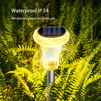Lampe solaire LED pour pelouse, extérieur, cour, paysage, villa, jardin, à insérer dans le sol, décorative, résistante à l'eau, avec capteur